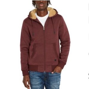 BUFFALO DAVID BITTON SHERPA LINED HOODIE (FASOX OXBLOOD)